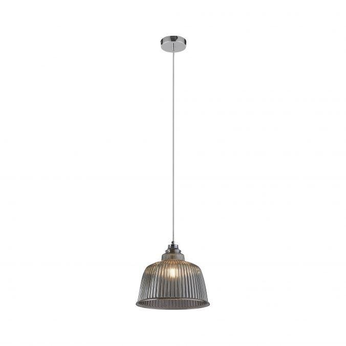 PN 8238-25 SCARLETT Závěsné svítidlo, sklo, kouřová barva, vintage, průměr 28cm - PAUL NEUHAUS – PAULNEUHAUS