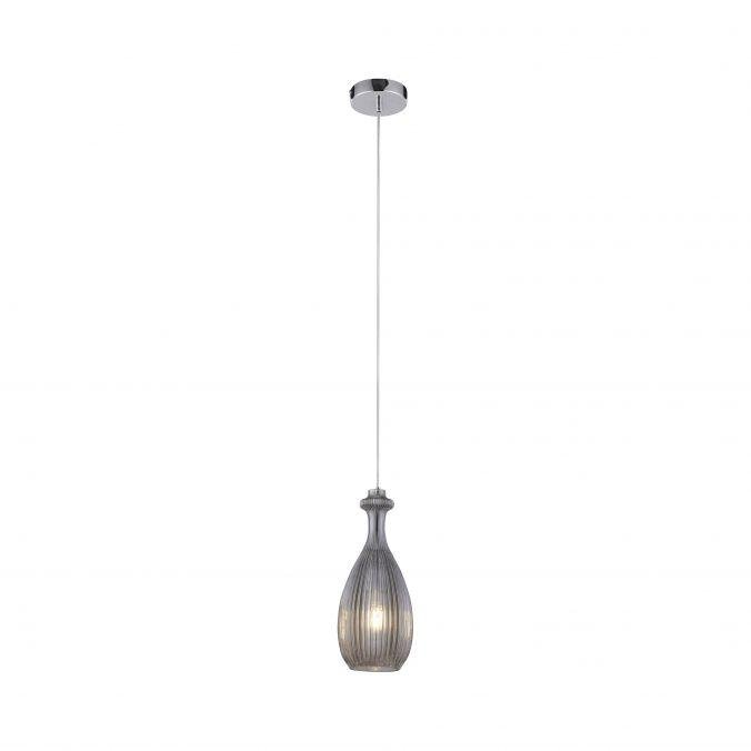 PN 8240-25 SCARLETT Závěsné svítidlo, sklo, kouřová barva, retro, průměr 12,4 cm - PAUL NEUHAUS – PAULNEUHAUS