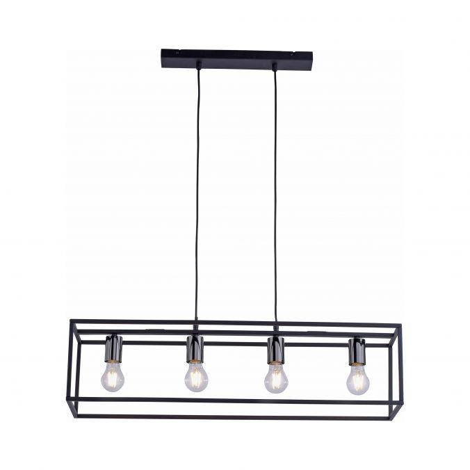 LD 15854-18 FABIO Závěsné svítidlo, černá, moderní design, retro - LEUCHTEN DIREKT / JUST LIGHT