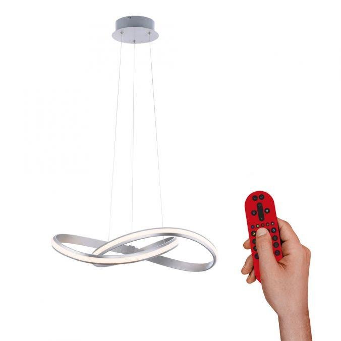 LD 18432-55 MELINDA LED závěsné svítidlo, Smart Home, RGB+W, ocel ZigBee RGB+2700-5000K MEDION - LEUCHTEN DIREKT / JUST LIGHT