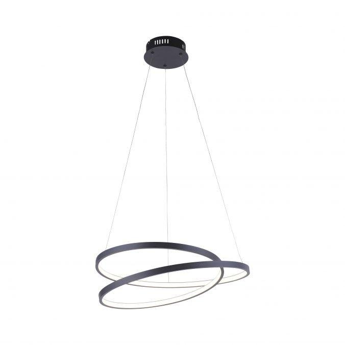 PN 2472-18 ROMAN LED závěsné svítidlo, kruhové, černá, elegantní design SimplyDim 3000K - PAUL NEUHAUS