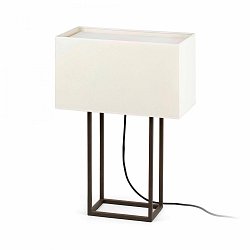 Obrázek pro produkt VESPER hnědá a béžová stolní lampa - FARO