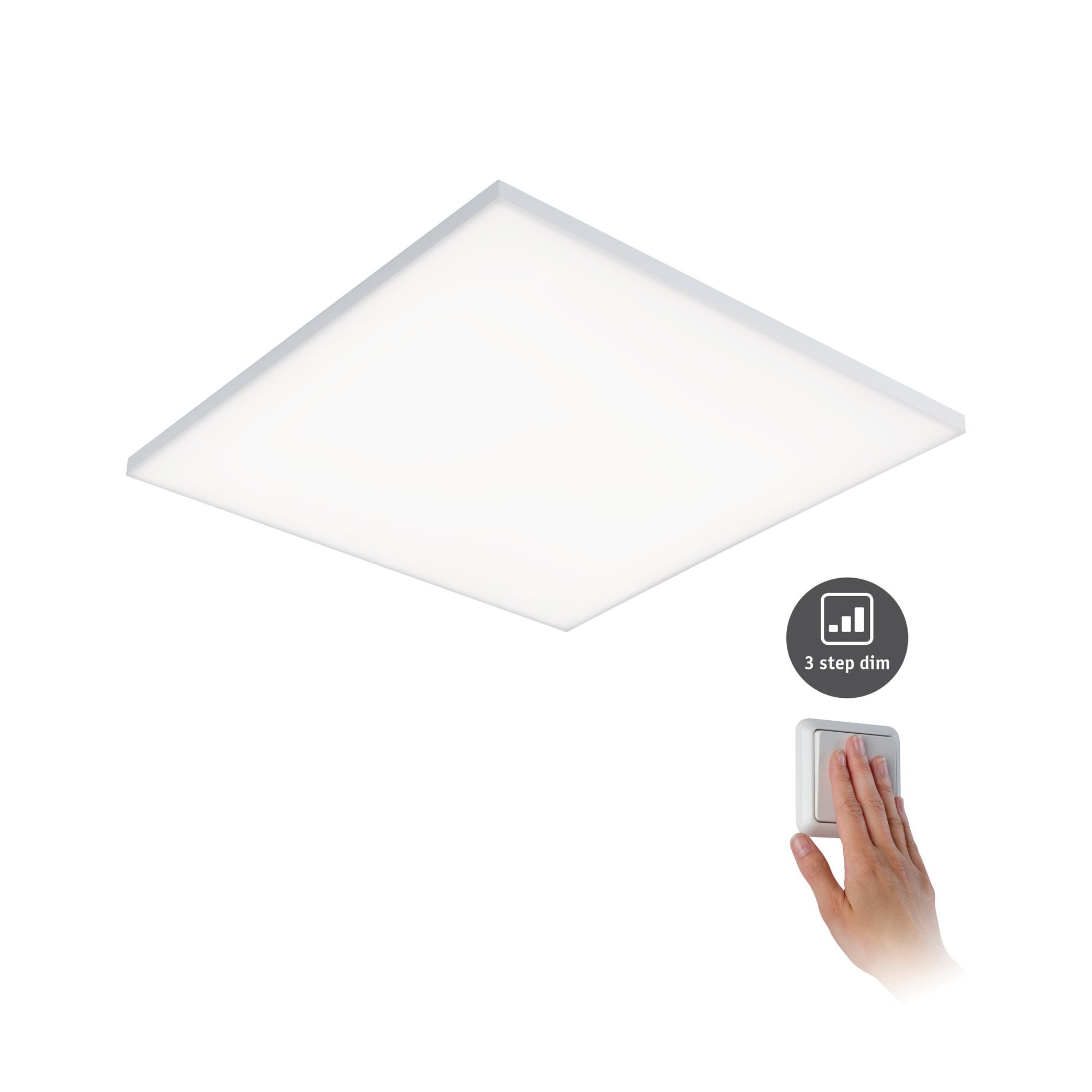 P 79822 LED Panel Velora 3-krokové-stmívatelné 595x595mm 34W 3.000K - PAULMANN