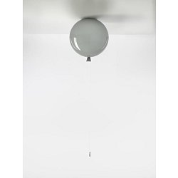 Obrázek pro produkt Stropní svítidlo MEMORY šedé lesklé průměr skla 25cm E27 15W - BROKIS B