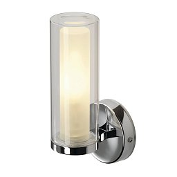 Nástěnné svítidlo WL 105 chrom, zdvojené sklo, 1xE14 - BIG WHITE (SLV) Obrázek pro produkt Nástěnné svítidlo WL 105 chrom, zdvojené sklo, 1xE14 - BIG WHITE (SLV)