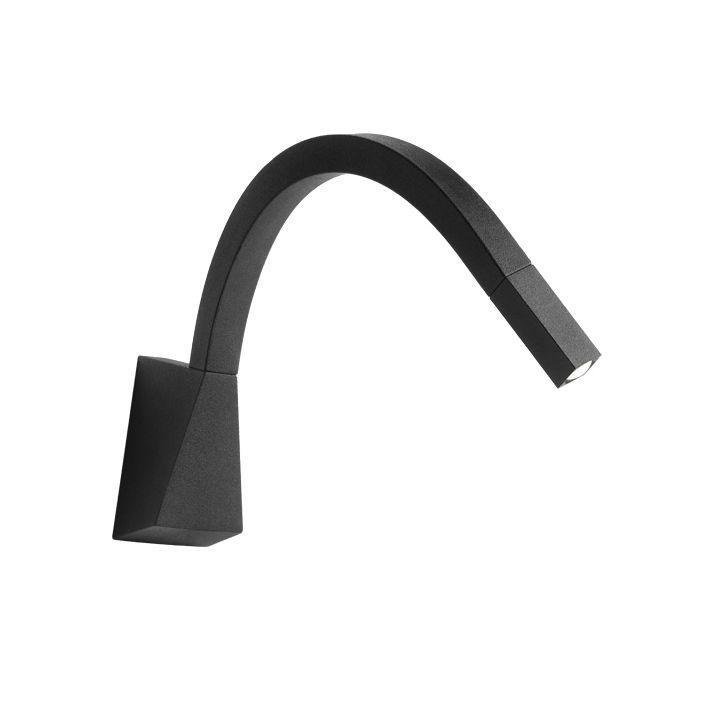 Levně LL 7235 Nástěnné svítidlo Snake W3 switch LED 2W 3000K černé - LINEA LIGHT