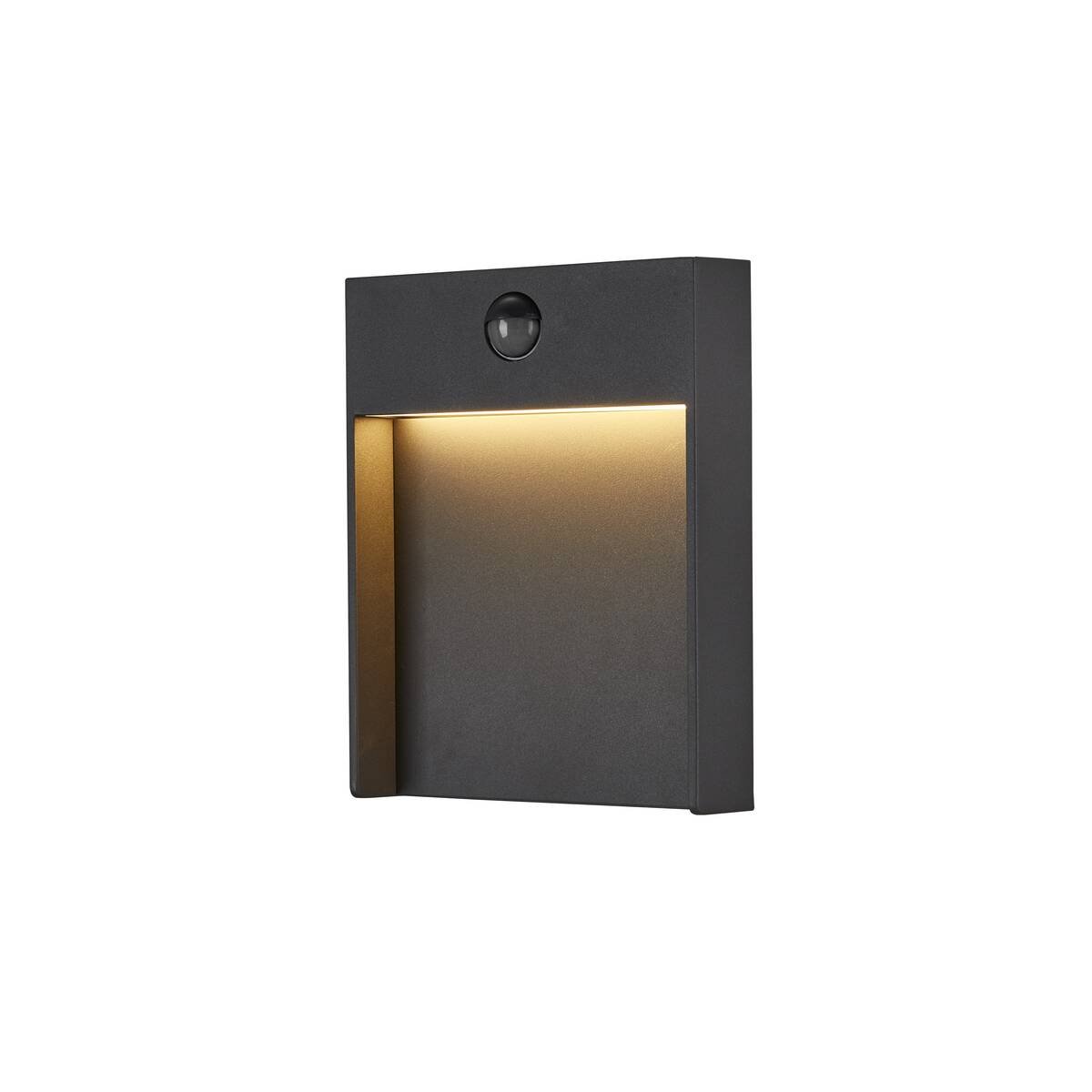LA 1002954 FLATT SENSOR Outdoor, nástěnné LED svítidlo, 3000K, IP65, antracitové - BIG WHITE (SLV)