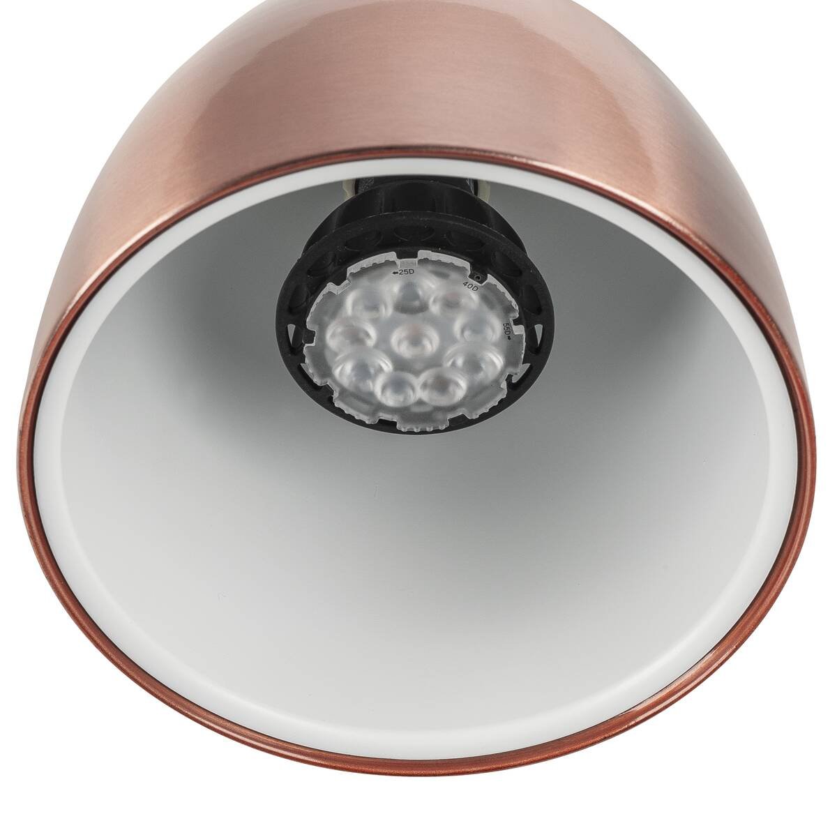 LA 1002878 3~ PARA CONE 14 QPAR51, 3fáz. svítidlo měděné/bílé, vč. 3fáz. adaptéru - BIG WHITE (SLV) (obrázek 3)