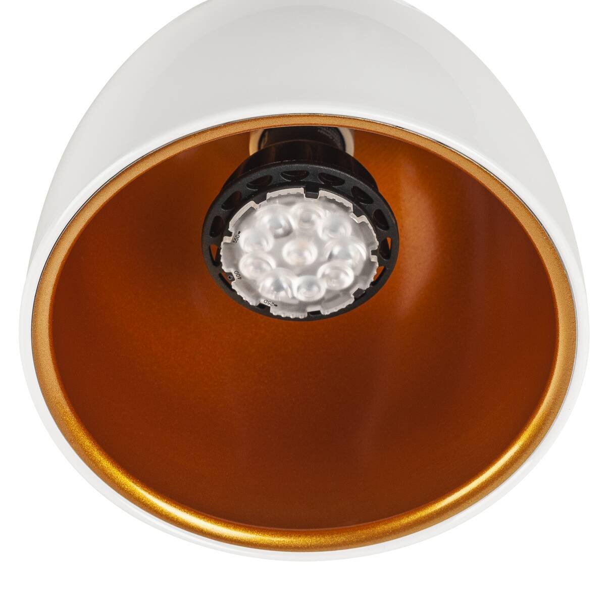 LA 1002874 1~ PARA CONE 14 QPAR51, 1fáz. svítidlo bílé/zlaté, vč. 1fáz. adaptéru - BIG WHITE (SLV) (obrázek 3)