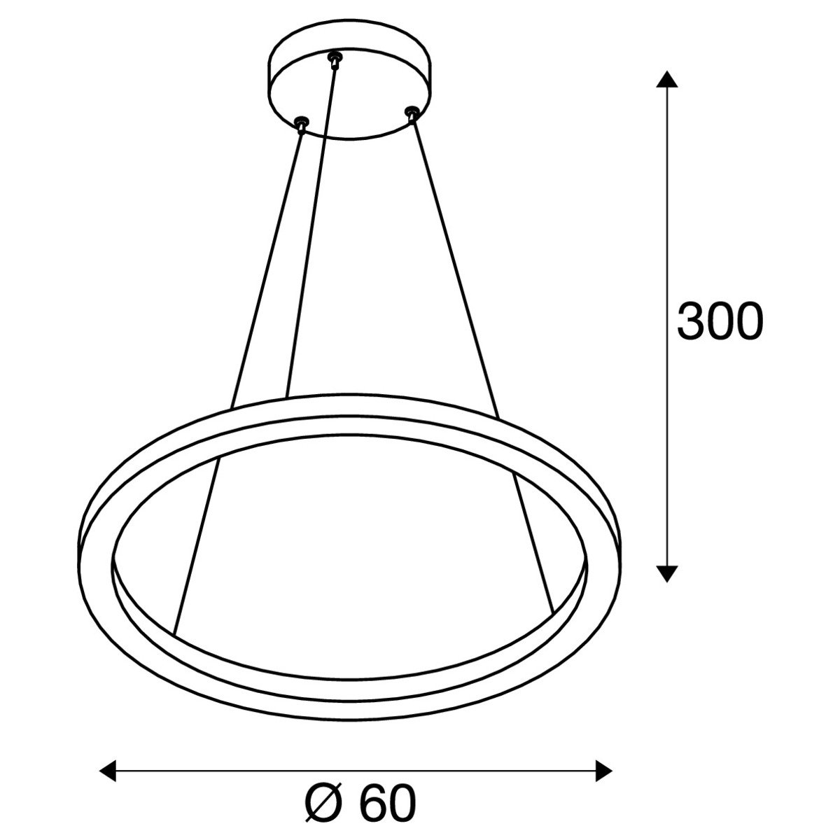 LA 1002910 ONE 60 DALI Indoor, závěsné LED svítidlo, bílé, 3000/4000K - BIG WHITE (SLV) (obrázek 10)