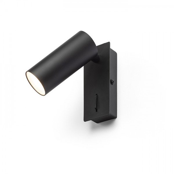 RED R13423 TAPIO I SQ nástěnná černá 230V LED 4.5W 3000K - RED - DESIGN RENDL