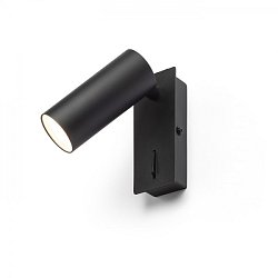 Obrázek pro produkt TAPIO I SQ nástěnná černá 230V LED 4.5W 3000K - RED - DESIGN RENDL