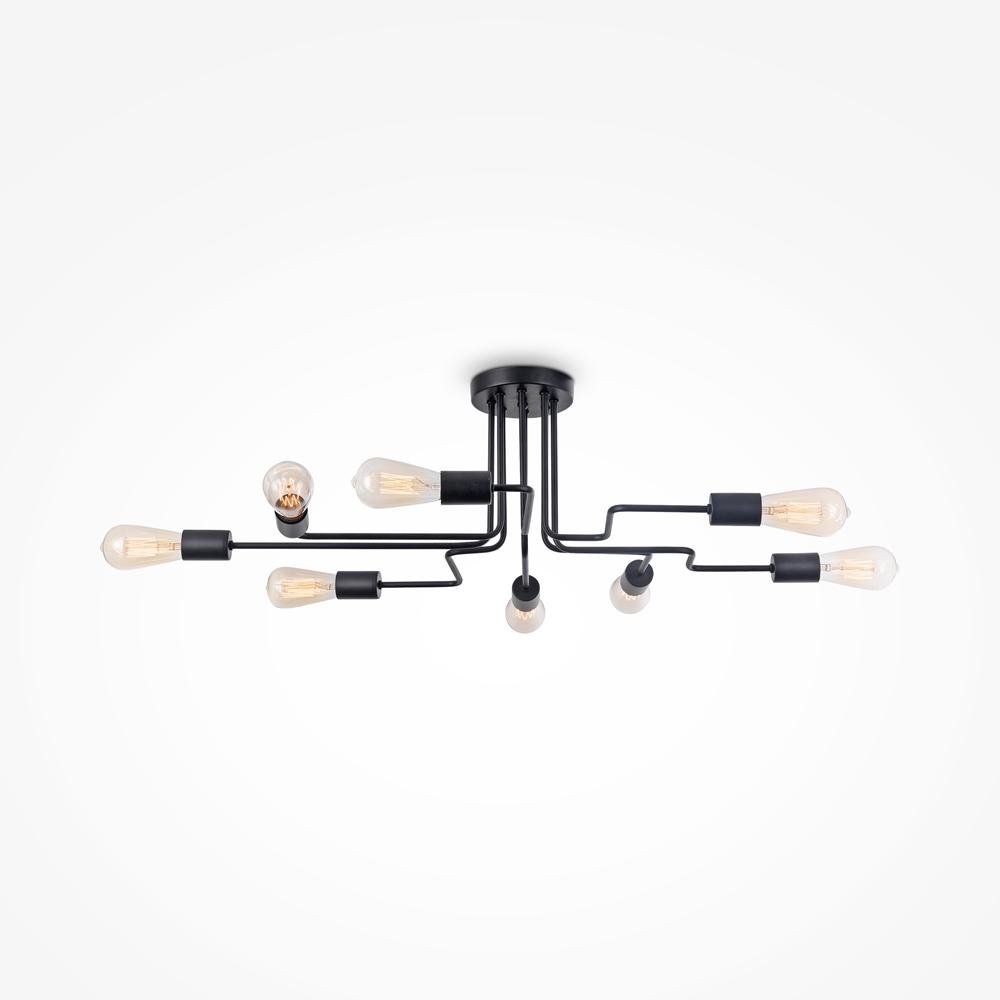 M T532CL-08B Stropní svítidlo Gilbert 8x60W černý kov designové - MAYTONI