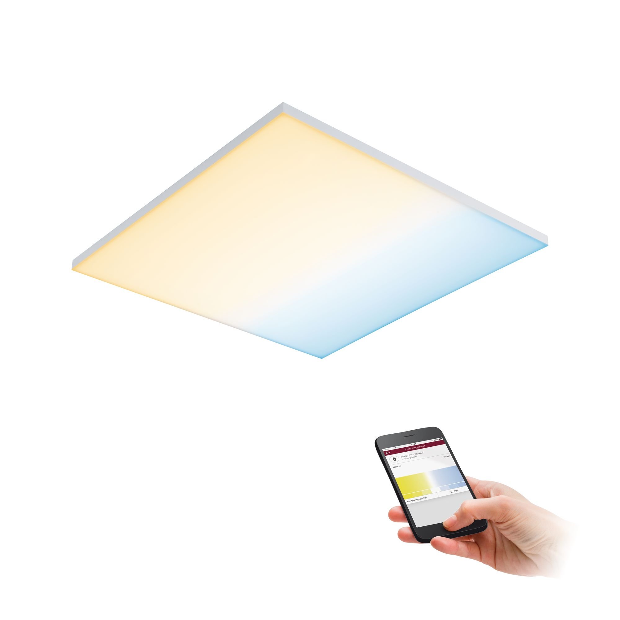 P 79826 LED Panel SmartHome Zigbee Velora měnitelná bílá 595x595mm 19,5W 2.700K - PAULMANN