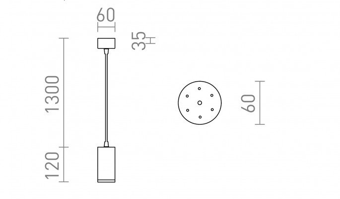 RED R13365 BELENOS závěsná bílá 230V LED GU10 9W - RED - DESIGN RENDL (obrázek 3)