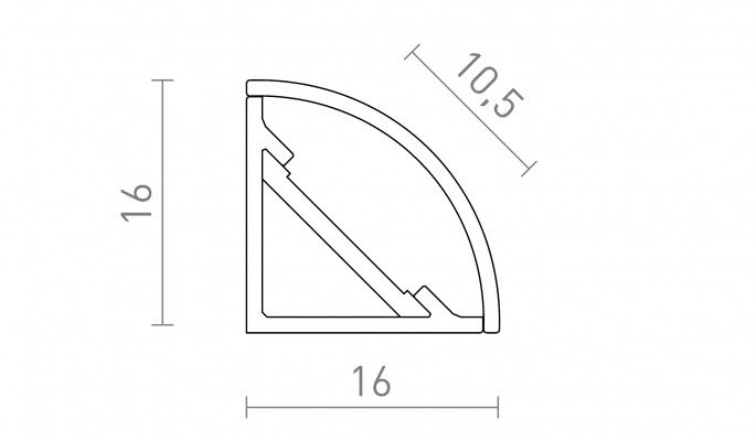 RED R13385 LED PROFILE E přisazený 1m  - RED - DESIGN RENDL (obrázek 6)