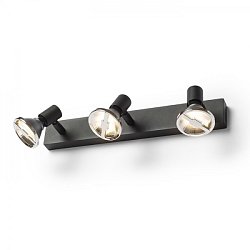 Obrázek pro produkt TRICA III nástěnná černá 230V GU10 3x25W - RED - DESIGN RENDL