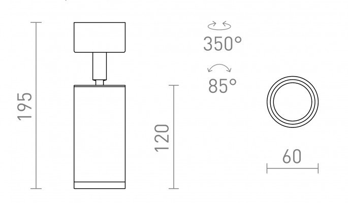 RED R13363 BELENOS stropní bílá 230V LED GU10 9W - RED - DESIGN RENDL (obrázek 6)