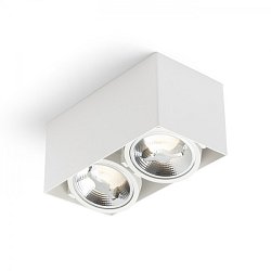 Obrázek pro produkt JAMES II DIMM stropní matná bílá 230V LED 2x15W 24° 3000K - RED - DESIGN RENDL