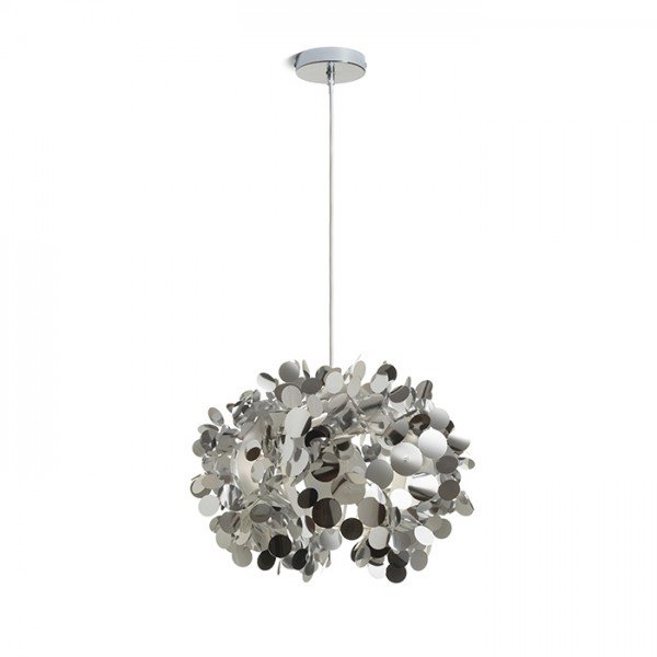 Levně RED R13285 CONFETTI závěsná chromovaná fólie 230V E27 28W - RED - DESIGN RENDL