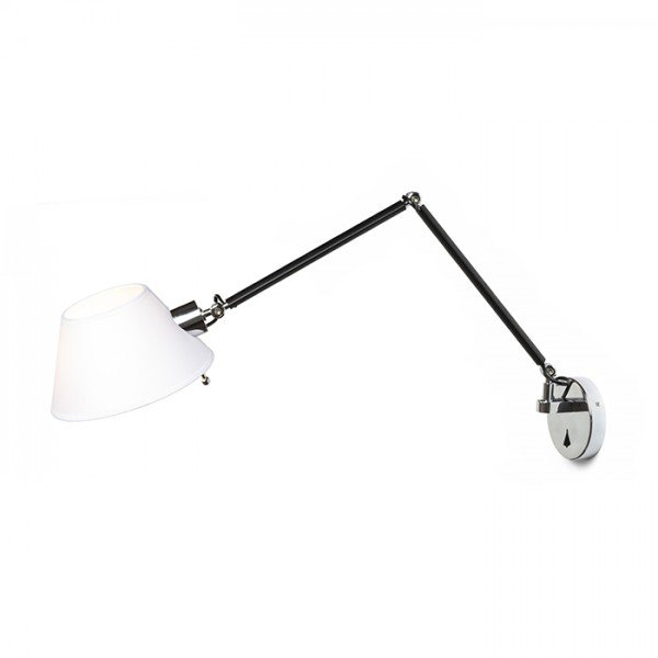 RED R13282 MONTANA nástěnná bílá/černá chrom 230V E27 28W - RED - DESIGN RENDL (obrázek 4)