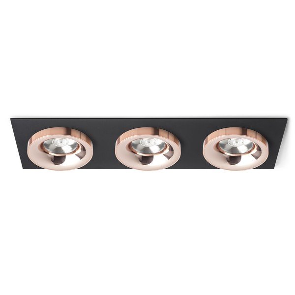Levně RED R13263 SHARM SQ III zápustná černá měď/měď 230V LED 3x10W 24° 3000K - RED - DESIGN RENDL
