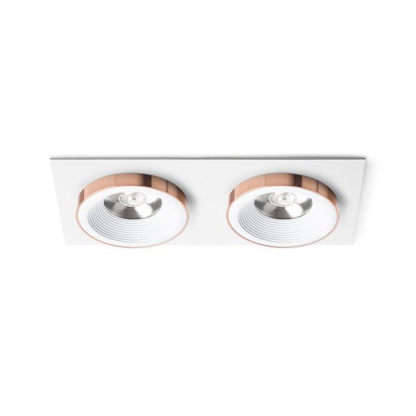 Levně RED R13255 SHARM SQ II zápustná bílá měď 230V LED 2x10W 24° 3000K - RED - DESIGN RENDL