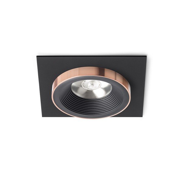 RED R13254 SHARM SQ I zápustná černá/černá měď 230V LED 10W 24° 3000K - RED - DESIGN RENDL