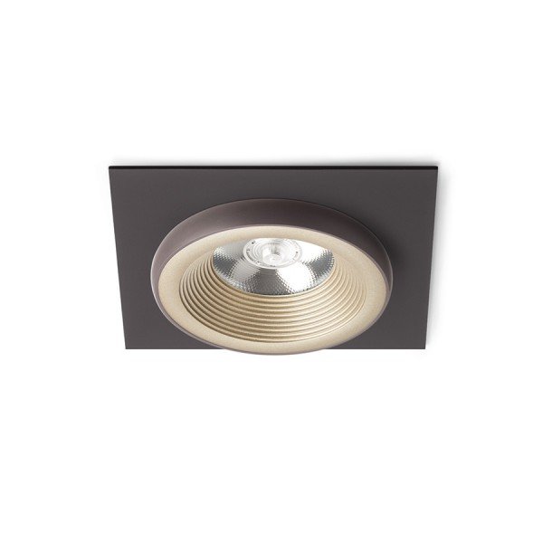 Levně RED R13251 SHARM SQ I zápustná perleťová zlatá/hnědá 230V LED 10W 24° 3000K - RED - DESIGN RENDL