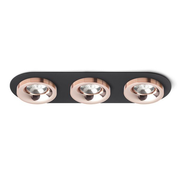 Levně RED R13248 SHARM R III zápustná černá měď/měď 230V LED 3x10W 24° 3000K - RED - DESIGN RENDL