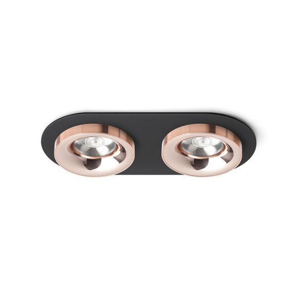 Levně RED R13243 SHARM R II zápustná černá měď/měď 230V LED 2x10W 24° 3000K - RED - DESIGN RENDL