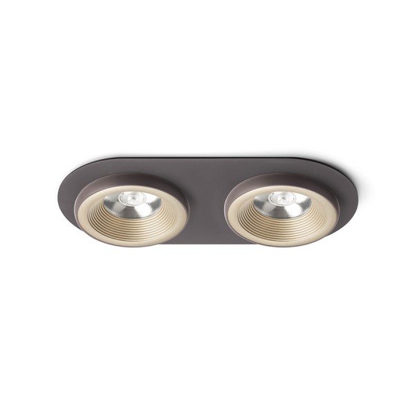 Levně RED R13241 SHARM R II zápustná perleťová zlatá/hnědá 230V LED 2x10W 24° 3000K - RED - DESIGN RENDL