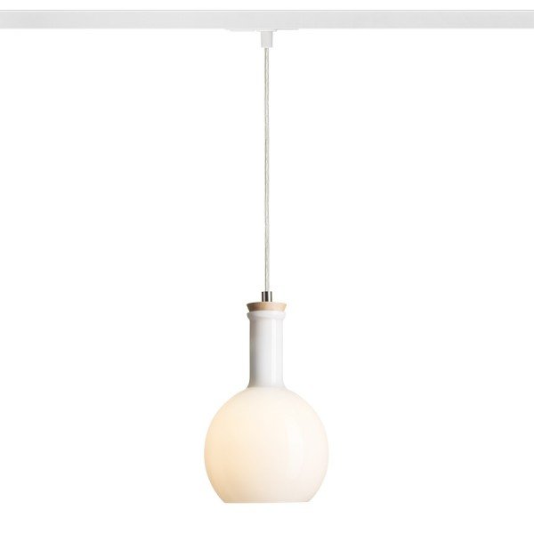 Levně RED R13210 PULIRE RD pro jednookr. lištu opálové sklo/dřevo 230V E14 28W - RED - DESIGN RENDL