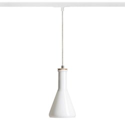 Obrázek pro produkt PULIRE CON pro jednookr. lištu opálové sklo/dřevo 230V E14 28W - RED - DESIGN RENDL