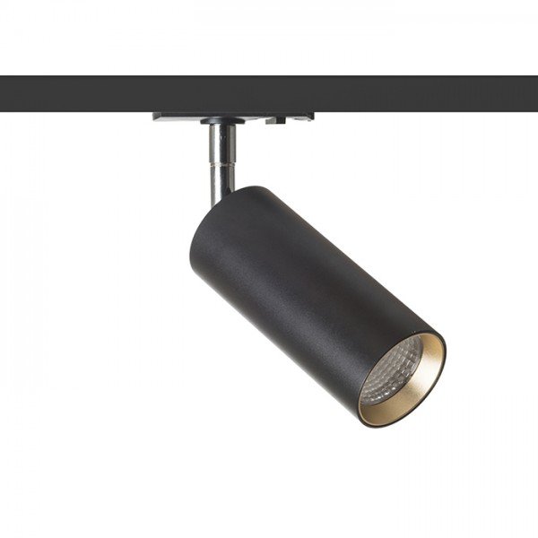 Levně RED R13163 MAVRO DIMM pro jednookr. lištu černá/zlatá 230V LED 12W 38° 3000K - RED - DESIGN RENDL