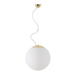 Obrázek pro produkt ADRIA L3 závěsné skleněné svítidlo mosaz / bílá IP40 40W E27 - OSMONT