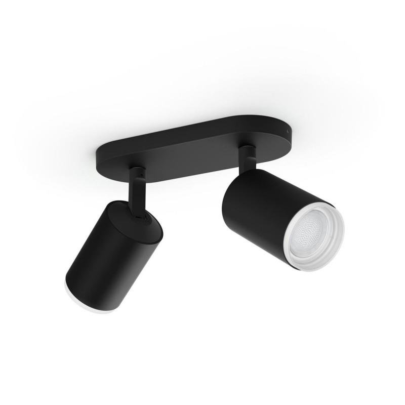 PH 50632/30/P7 Hue Fugato Bluetooth SVÍTIDLO BODOVÉ 2xGU10 5,7W 350lm 2000-6500K, černá - PHILIPS HUE (915005761401)