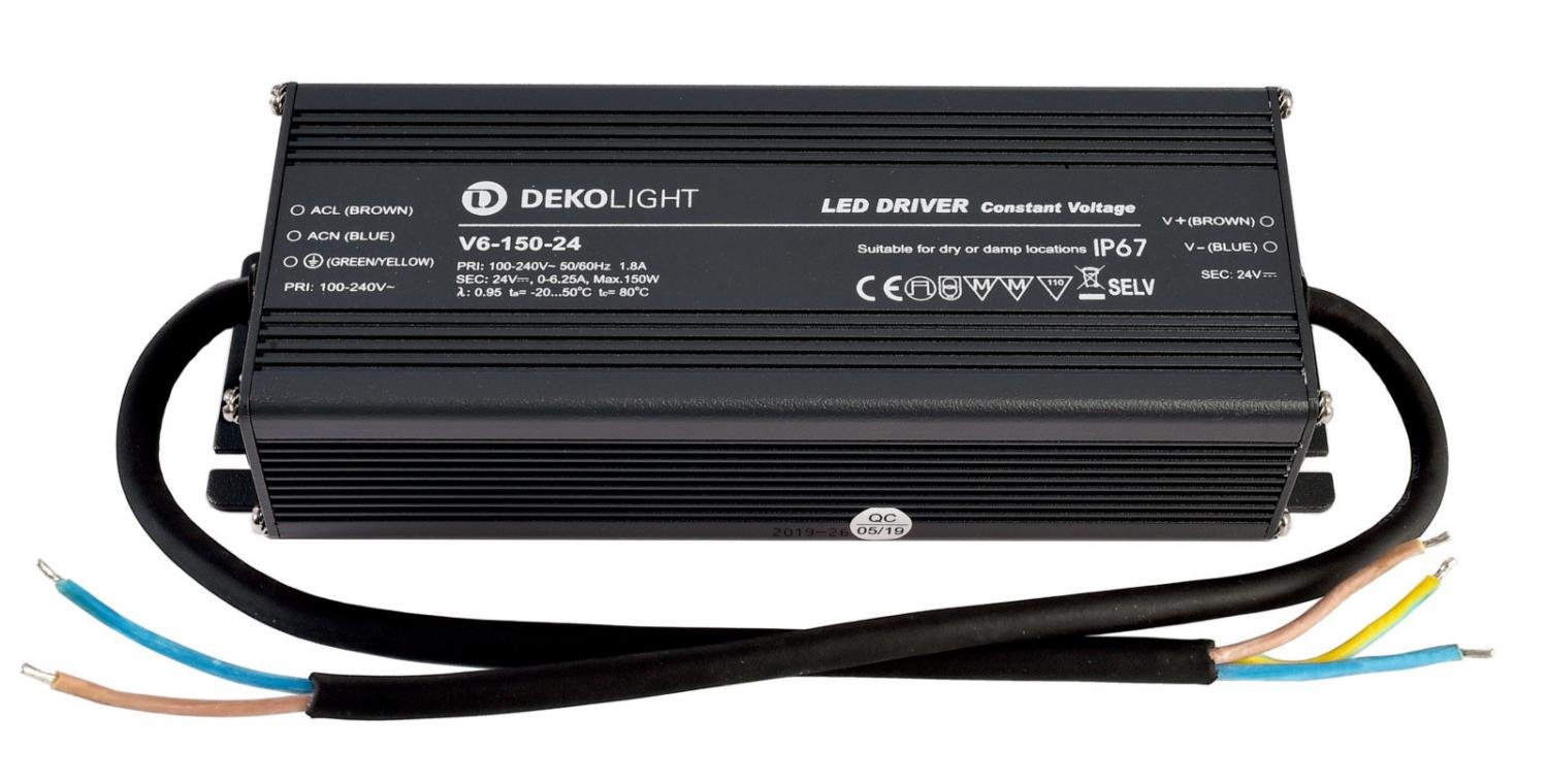 IMPR 872087 Deko-Light napájení IP CV V6-150-24 konstantní napětí 0-6250 mA IP67 24V DC 150W - LIGHT IMPRESSIONS