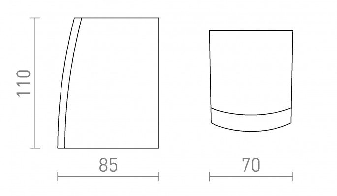 RED R13513 SELMA nástěnná bílá 230V GU10 35W IP54 - RED - DESIGN RENDL (obrázek 3)