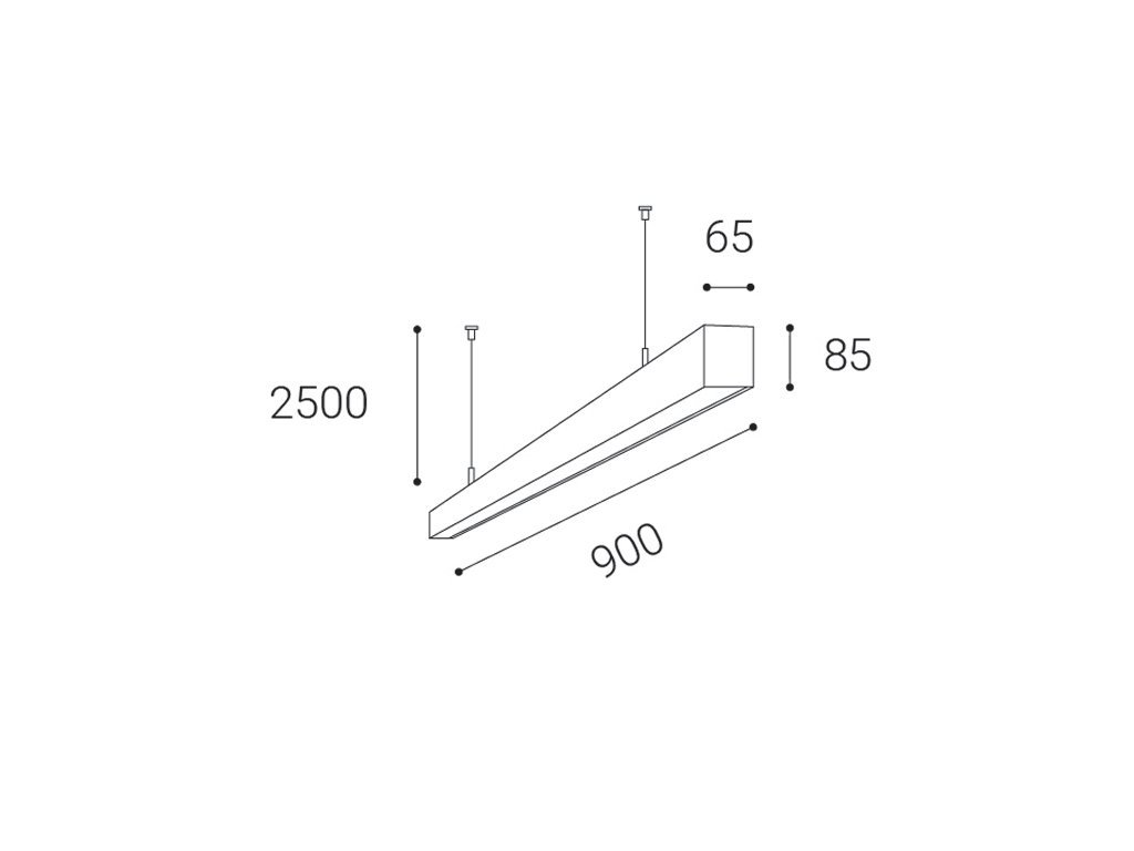 LED2 3310151D LED2 LINO 90 P-Z, W DALI/PUSH - stmívatelné - LED2 Lighting (obrázek 4)