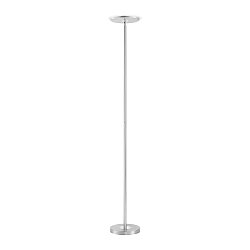 Obrázek pro produkt HANS LED stojací lampa v barvě oceli kruhové s teplou bílou barvou světla vč. stmívání 3000K - LEUCHTEN DIREKT / JUST LIGHT