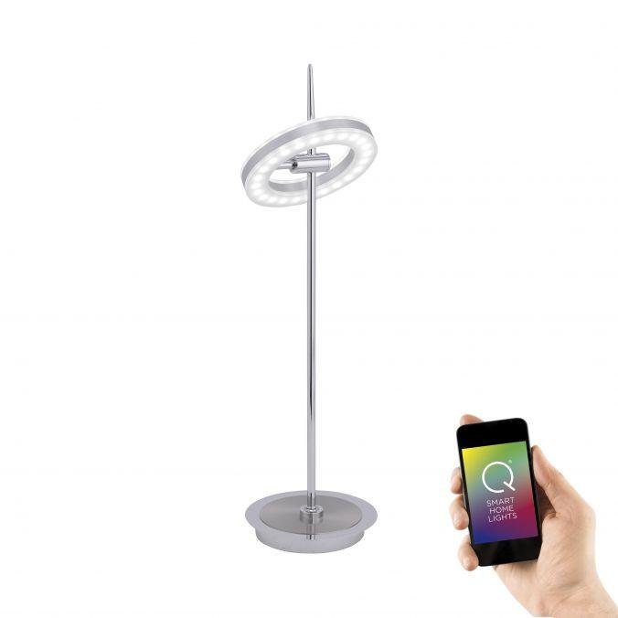 PN 4891-55 Q-AMY stolní lampa Smart-Home s měnitelnou teplotou chromatičnosti a dálkový ovladač vč. stmívání s pamětí ZigBee 2700-5000K - PAUL NEUHAUS – PAULNEUHAUS