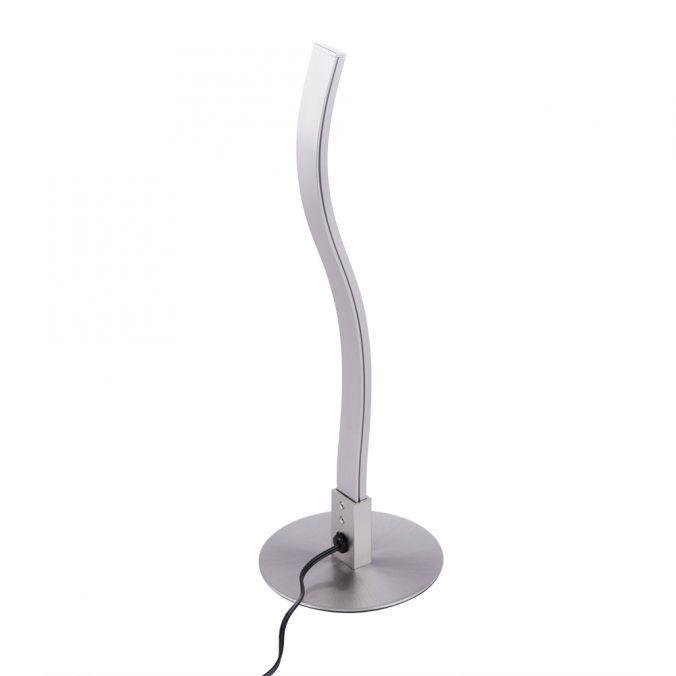LD 15128-55 WAVE LED stolní lampa v designu vlny s barvou oceli teplá bílá vč. šňurového vypínače 3000K - LEUCHTEN DIREKT / JUST LIGHT (obrázek 8)