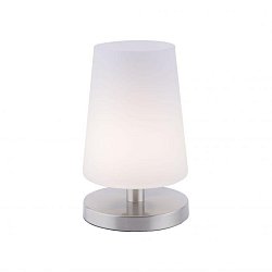 Obrázek pro produkt SONJA LED stolní lampa s ocelovou základnou s decentním bílým podlouhlým stínítkem 3000K - PAUL NEUHAUS