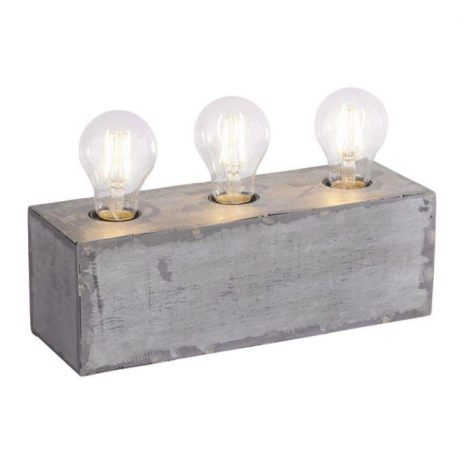 Levně LD 11498-77 SAMIA Stolní lampa v industriálním stylu v železném provedení 3-ramenné s paticemi E27 - LEUCHTEN DIREKT / JUST LIGHT