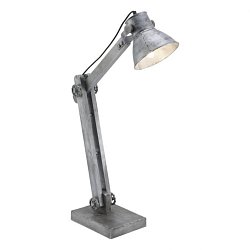 Obrázek pro produkt SAMIA Stolní lampa v železném provedení s paticí E27, flexibilní spot se šňůrovým vypínačem a nastavitelnou výškou - LEUCHTEN DIREKT / JUST LIGHT