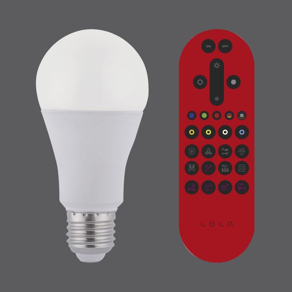 LD 08224-1 LOLAsmart - BULB LED žárovka, RGB+W, Smart Home, E27 MEDION RGB+2700-5000K - LEUCHTEN DIREKT / JUST LIGHT (obrázek 4)