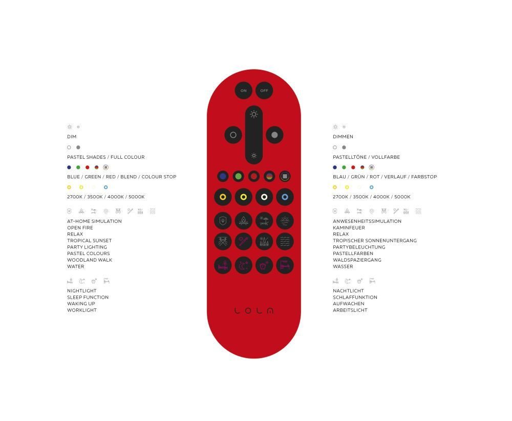 LD 08203-1 LOLAsmart - BULB LED žárovka, RGB+W, Smart Home, E14 MEDION RGB+2700-5000K - LEUCHTEN DIREKT / JUST LIGHT (obrázek 3)