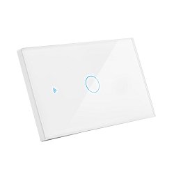 Obrázek pro produkt Přepínač SMART zapuštěný Jednoduchý-5A-220-240V-IP20 ovládaný SMARTPHONEM přes WIFI nebo hlasem. Vhodný do instalční krabice BTICINO 503E 3 moduly. Tuya WiFi - CENTURY