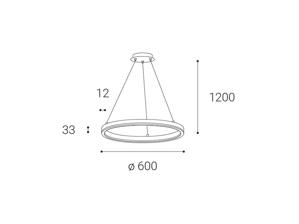 LED2 3270933D LED2 CIRCLE 60 P-Z, B 42W DALI/PUSH - stmívatelné - LED2 Lighting (obrázek 6)